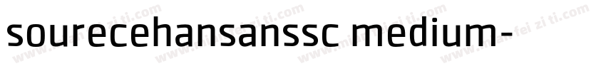 sourecehansanssc medium字体转换